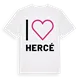 Jag älskar Hercé t-shirt stort tryck