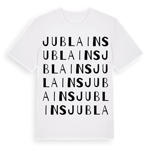 Jublains ordlek t-shirt – ekologisk bomull t-shirt från Pinshirt