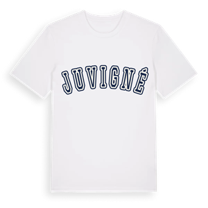 Juvigné college t-shirt – ekologisk bomull t-shirt från Pinshirt