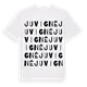 Juvigné ordlek t-shirt
