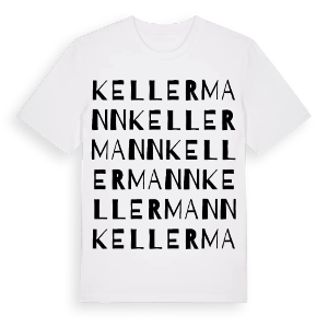 Kellermann ordlek t-shirt – ekologisk bomull t-shirt från Pinshirt
