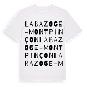 La Bazoge-Montpinçon ordlek t-shirt – ekologisk bomull t-shirt från Pinshirt