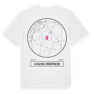 La Bazoge-Montpinçon t-shirt – ekologisk bomull t-shirt från Pinshirt