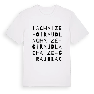 La Chaize-Giraud ordlek t-shirt – ekologisk bomull t-shirt från Pinshirt
