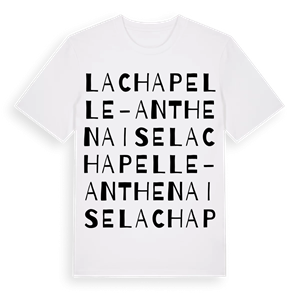 La Chapelle-Anthenaise ordlek t-shirt – ekologisk bomull t-shirt från Pinshirt