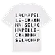 La Chapelle-Craonnaise ordlek t-shirt