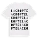 La Cropte ordlek t-shirt