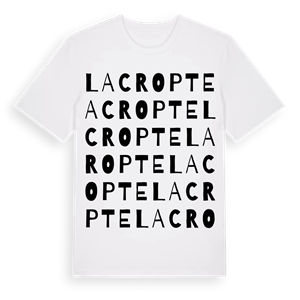 La Cropte ordlek t-shirt – ekologisk bomull t-shirt från Pinshirt