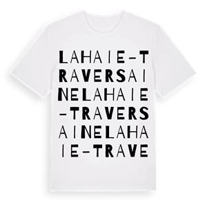 La Haie-Traversaine ordlek t-shirt – ekologisk bomull t-shirt från Pinshirt