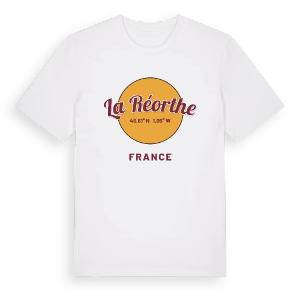 La Réorthe cirkel t-shirt – ekologisk bomull t-shirt från Pinshirt
