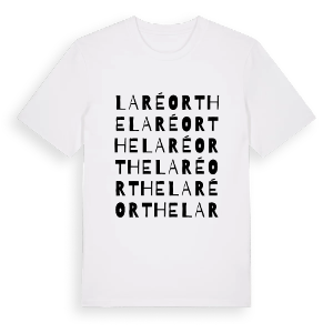 La Réorthe ordlek t-shirt – ekologisk bomull t-shirt från Pinshirt