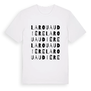 La Rouaudière ordlek t-shirt – ekologisk bomull t-shirt från Pinshirt