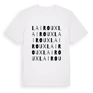 Lairoux ordlek t-shirt – ekologisk bomull t-shirt från Pinshirt