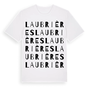 Laubrières ordlek t-shirt – ekologisk bomull t-shirt från Pinshirt