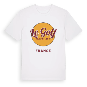 Le Golf cirkel t-shirt – ekologisk bomull t-shirt från Pinshirt