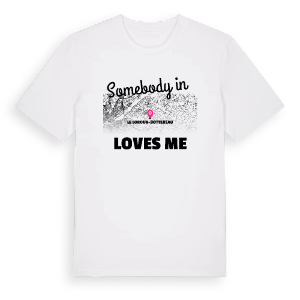 Någon i Le Loroux-Bottereau älskar mig t-shirt – ekologisk bomull t-shirt från Pinshirt