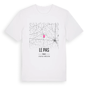Le Pas karta t-shirt – ekologisk bomull t-shirt från Pinshirt
