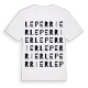 Le Perrier ordlek t-shirt