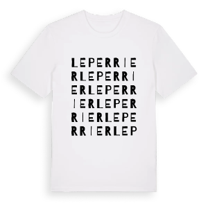 Le Perrier ordlek t-shirt – ekologisk bomull t-shirt från Pinshirt