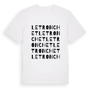 Le Tronchet ordlek t-shirt – ekologisk bomull t-shirt från Pinshirt