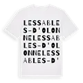 Les Sables-d'Olonne ordlek t-shirt