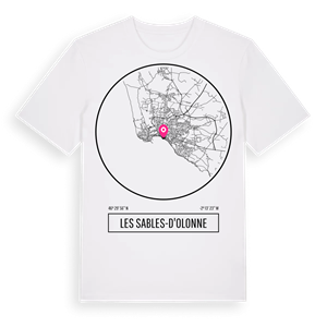 Les Sables-d'Olonne t-shirt – ekologisk bomull t-shirt från Pinshirt