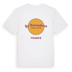 Les Thébaudières cirkel t-shirt – ekologisk bomull t-shirt från Pinshirt