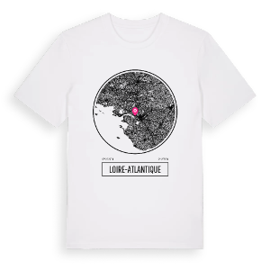 Loire-Atlantique t-shirt – ekologisk bomull t-shirt från Pinshirt