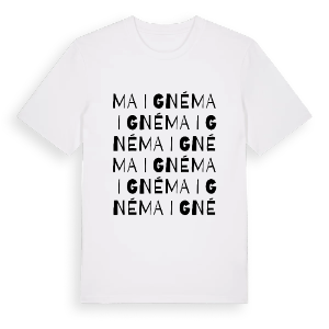 Maigné ordlek t-shirt – ekologisk bomull t-shirt från Pinshirt