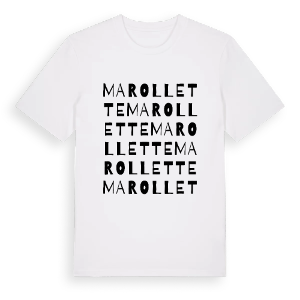 Marollette ordlek t-shirt – ekologisk bomull t-shirt från Pinshirt