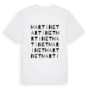 Martinet ordlek t-shirt – ekologisk bomull t-shirt från Pinshirt