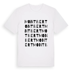 Montbert ordlek t-shirt – ekologisk bomull t-shirt från Pinshirt