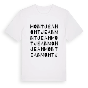 Montjean ordlek t-shirt – ekologisk bomull t-shirt från Pinshirt