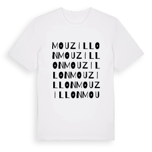 Mouzillon ordlek t-shirt – ekologisk bomull t-shirt från Pinshirt