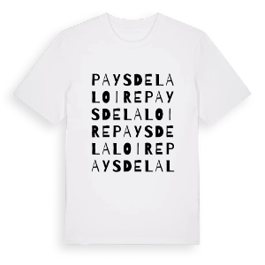 Pays de la Loire ordlek t-shirt – ekologisk bomull t-shirt från Pinshirt