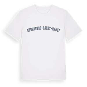 Quelaines-Saint-Gault college t-shirt – ekologisk bomull t-shirt från Pinshirt