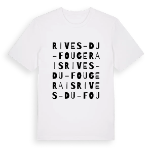 Rives-du-Fougerais ordlek t-shirt – ekologisk bomull t-shirt från PinShirt