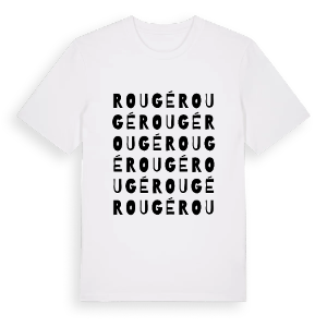 Rougé ordlek t-shirt – ekologisk bomull t-shirt från Pinshirt