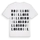 Rouillon ordlek t-shirt