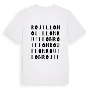 Rouillon ordlek t-shirt – ekologisk bomull t-shirt från Pinshirt