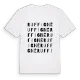 Ruffigné ordlek t-shirt