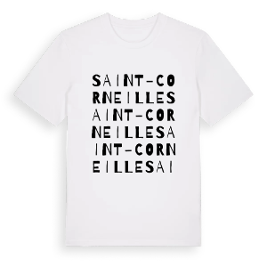 Saint-Corneille ordlek t-shirt – ekologisk bomull t-shirt från Pinshirt