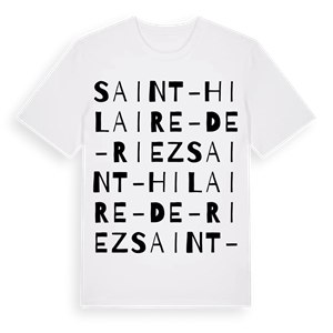 Saint-Hilaire-de-Riez ordlek t-shirt – ekologisk bomull t-shirt från Pinshirt
