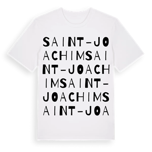 Saint-Joachim ordlek t-shirt – ekologisk bomull t-shirt från Pinshirt