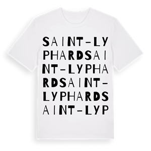 Saint-Lyphard ordlek t-shirt – ekologisk bomull t-shirt från Pinshirt