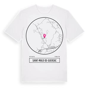 Saint-Malo-de-Guersac t-shirt – ekologisk bomull t-shirt från Pinshirt