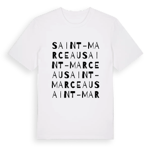 Saint-Marceau ordlek t-shirt – ekologisk bomull t-shirt från Pinshirt