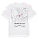 Saint-Mars-du-Désert karta t-shirt