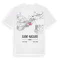 Saint-Nazaire karta t-shirt
