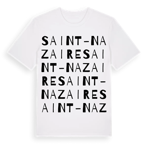 Saint-Nazaire ordlek t-shirt – ekologisk bomull t-shirt från Pinshirt